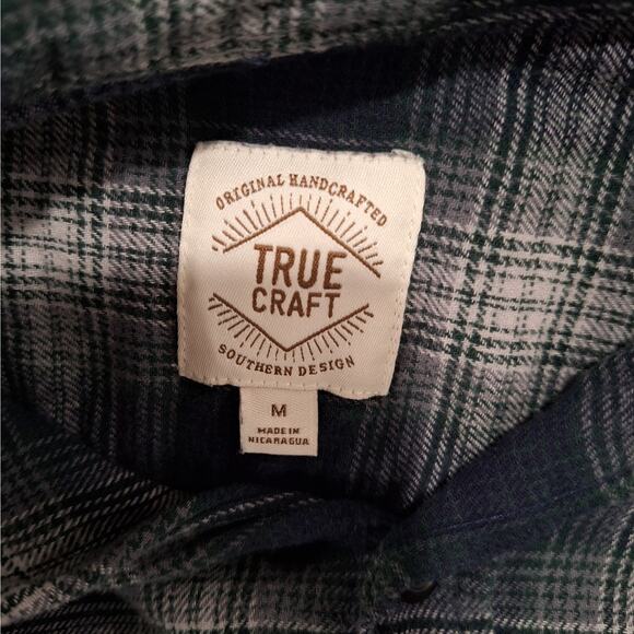 Lot of 3: Men's Cotton Flannel Shirts, M, Button Down, Long Sleeve, Blue, Gray - Picture 4 of 9